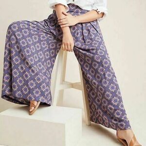 Maeve / Anthropologie Terrace Palazzo Wide Leg Pants Size 2